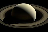 A mosaic of Saturn made up of images taken by the Cassini spacecraft in October 2016.