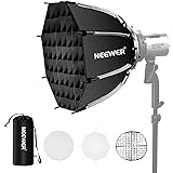 NEEWER 17.7"/45cm Octagonal Softbox Bowens Mount, Quick Folding Quick Set Up with Diffusers/Honeycomb Grid/Bag for Q4 RGB CB6