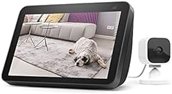 Echo Show 8 (2nd Gen, 2021 release) - Charcoal bundle with Blink Mini