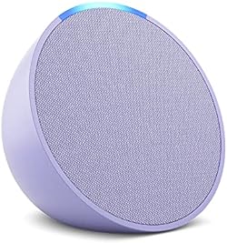 Amazon Echo Pop | Full sound compact smart speaker with Alexa | Lavender Bloom