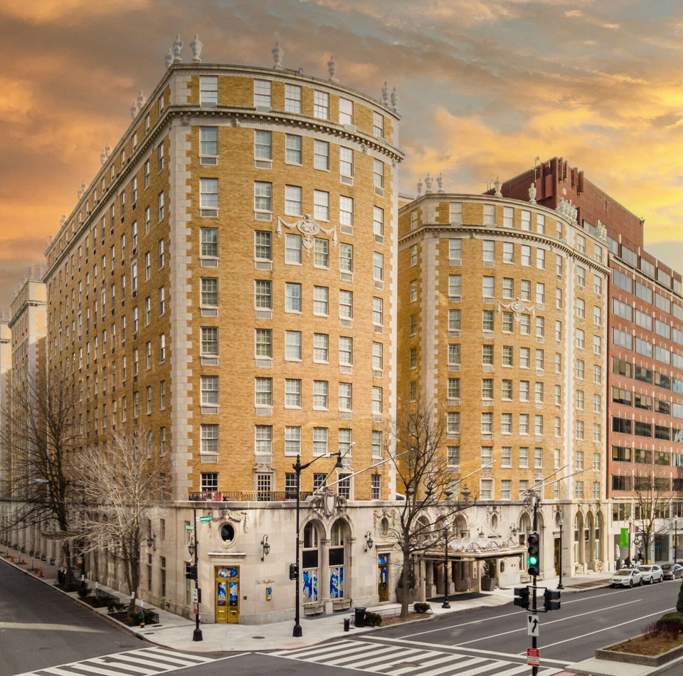 Conference hotel as seen from the street