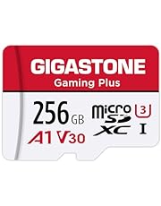 [Gigastone] 256GB Micro SD Card, Gaming Plus, MicroSDXC Memory Card for Nintendo-Switch, Wyze, GoPro, Dash Cam, Security Camera, 4K Video Recording, UHS-I A1 U3 V30 C10, up to 100MB/s, with Adapter