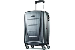 Samsonite Winfield 2 Hardside Expandable Luggage with Spinner Wheels, Checked-Large 28-Inch, Charcoal