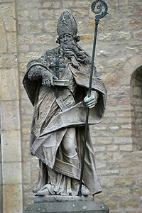 Monument to St. Boniface before Mainz Cathedral