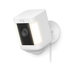 Certified Refurbished Ring Spotlight Cam Plus, Plug-in | Two-Way Talk, Color Night Vision, and Security Siren (2022 release…