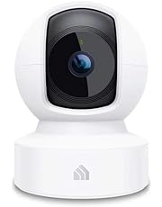 Kasa Indoor Pan/Tilt Smart Security Camera, 1080p HD Dog-Camera,2.4GHz with Night Vision,Motion Detection for Baby and Pet Monitor, Cloud &amp; SD Card Storage, Works with Alexa&amp; Google Home (EC70), White