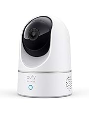 eufy Security Indoor Cam E220, Pan &amp; Tilt, Indoor Security Camera, 2K - 3 MP Wi-Fi Plug-in, Voice Assistant Compatibility, Night Vision, Motion Tracking, HomeBase 3 Compatible, Motion Only Alert