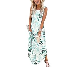 ANRABESS Women's Sleeveless Loose Maxi Sundress