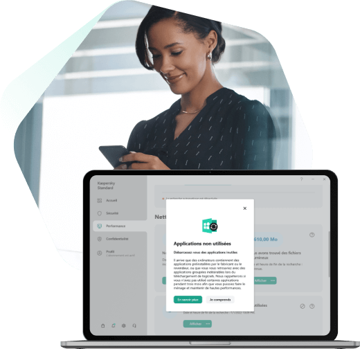 Gestion des applications à l'aide de Kaspersky