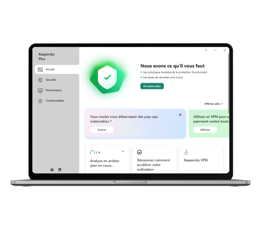 Protection des virus contre les cyber-états avec Kaspersky Plus