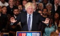 Johnson thanked Rishi Sunak for asking him to attend event – the only mention of the PM in his speech