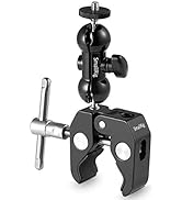 SMALLRIG Super Camera Clamp Mount, Double Ball Head Adapter, Fence Desk Table Mount for Ronin-M/I...