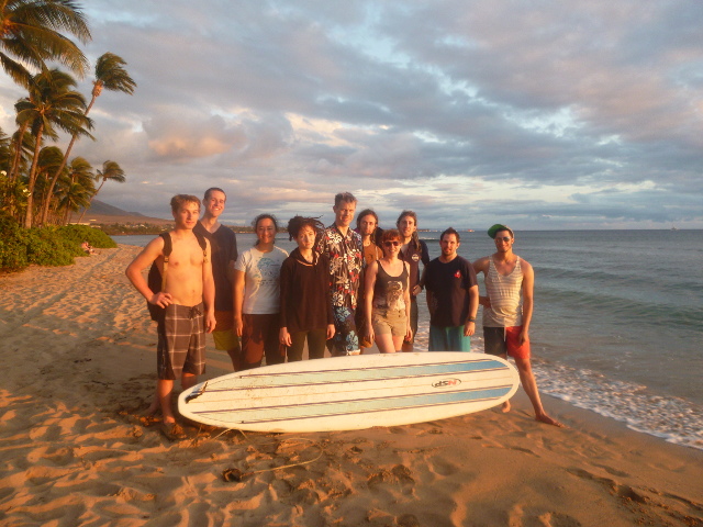 Group shot on the beach