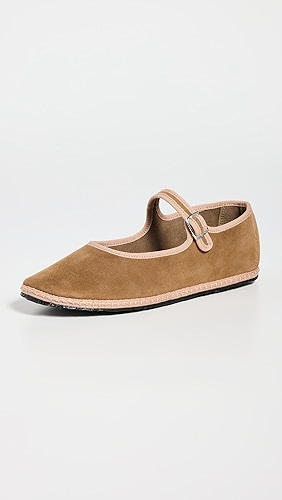 ViBi VENEZiA Mary Jane Suede Furlana Ballet Flats.