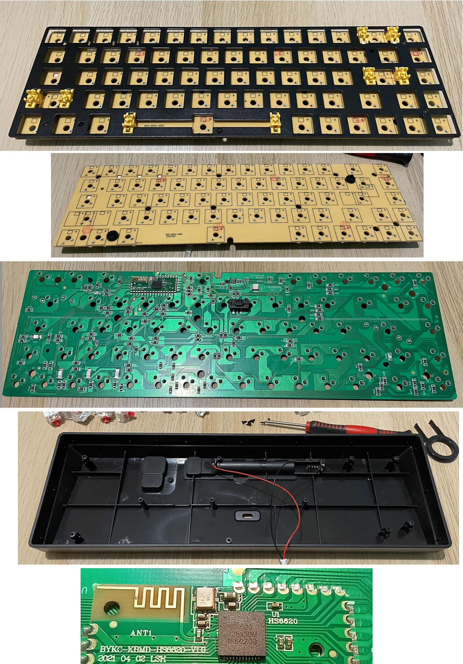 Клавиатура Ziyoulang K68, чип HS6620