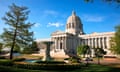 The capitol in Jefferson City, Missouri.