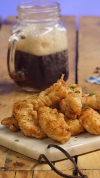 Croquette de fish and chips et dips de chakchouka