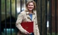 Justine Greening arriving in Downing Street