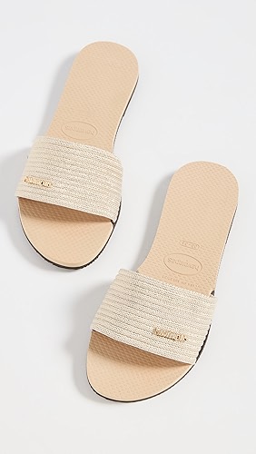 Havaianas You Malta Metallic Flip Flops.