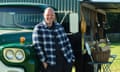 Tom Kerridge leaning on a green van