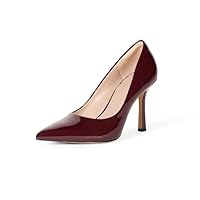 The Drop Women's Parish Pointed Toe Heel, Burgundy Patent, 7.5