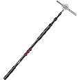 NEEWER NW-7000 Microphone Boom Arm, 3 Section Extendable Handheld Mic Arm with 3/8" & 3/8" to 5/8" Screw Adapter, 3ft to 8ft 