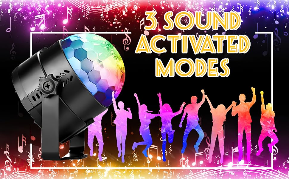 3 Sound Activated Modes