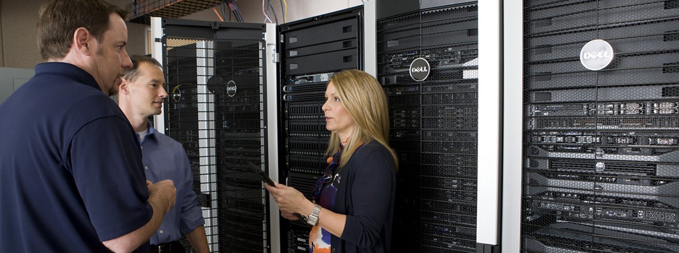 People in a Server Room