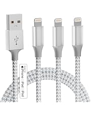 iPhone Charger [Apple MFi Certified] 3Pack 10FT Long Lightning Cable Fast Charging Nylon Braided USB Cable iPhone Charger Cord Compatible with iPhone 14 13 12 11 Pro Max XR XS X 8 7 6 Plus SE, iPad