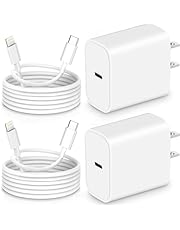 iPhone Charger Fast Charging,20W PD USB C Fast Charger [MFi Certified],for iPhone Charger Lightning Cable 2 Pack Type C Wall Charger Block and (6ft+10ft) Cable for iPhone 14/13/12/12 Pro Max/11