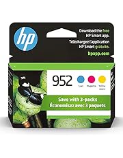 HP 952 Cyan, Magenta, Yellow Ink Cartridges (3-pack) | Works with HP OfficeJet 8702, HP OfficeJet Pro 7720, 7740, 8210, 8710, 8720, 8730, 8740 Series | Eligible for Instant Ink | N9K27AN