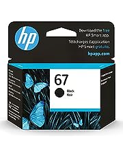 HP 67 Black Ink Cartridge | Works with HP DeskJet 1255, 2700, 4100 Series, HP ENVY 6000, 6400 Series | Eligible for Instant Ink | 3YM56AN