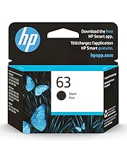 HP 63 Black Ink Cartridge | Works with HP DeskJet 1112, 2130, 3630 Series; HP ENVY 4510, 4520 Series; HP OfficeJet 3830, 4650, 5200 Series | Eligible for Instant Ink | F6U62AN