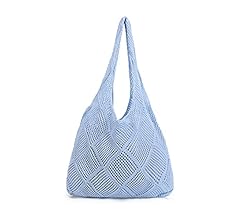 Crochet Mesh Beach Tote Bag Shoulder Bag Handbags Knitting Hollow Summer Bag Hobo Bag Aesthetic for Women