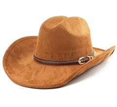 Adult Women Men Cowgirl Felt Wide Brim Costume Western Cowboy Hat