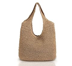 Hand-woven Soft Large Straw Shoulder Bag Boho Straw Handle Tote Retro Summer Beach Bag Rattan Handbag