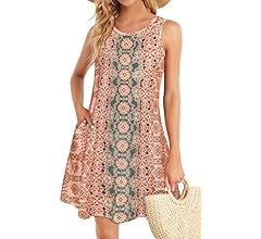 Sleeveless Pocket Tank Boho Sundress