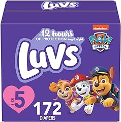 Luvs Diapers - Size 5, 172 Count, Paw Patrol Disposable Baby Diapers