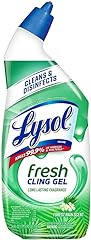 Lysol Toilet Bowl Cleaner Gel, For Cleaning and Disinfecting, Stain Removal, Forest Rain Scent, 24oz