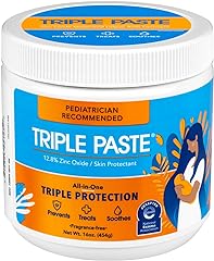 Triple Paste Diaper Rash Cream for Baby - 16 Oz Tub - Zinc Oxide Ointment Treats, Soothes and Prevents Diaper Rash - Pediatri