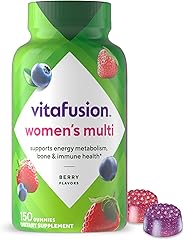 Vitafusion Womens Multivitamin Gummies, Berry Flavored Daily Vitamins for Women With Vitamins A, C, D, E, B-6 and B-12, Ameri
