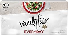 Vanity Fair Everyday Paper Napkins, 200 Count, Disposable Napkins Made Soft And Smooth For Everyday Meals