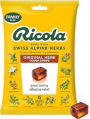 Ricola Original Herb Cough Drops, 45 Count, Cough Suppressant & Throat Relieving Drops with Naturally Sourced Menthol, Pleasi