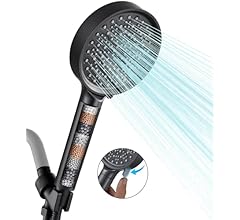 Cobbe Filtered Shower Head with Handheld, High Pressure 6 Spray Mode Showerhead with Filters, Water Softener Filters Beads …