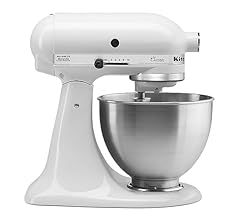 KitchenAid Classic Series 4.5 Quart Tilt-Head Stand Mixer K45SS, White