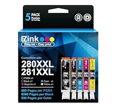 E-Z Ink (TM Compatible Ink Cartridge Replacement for Canon PGI-280XXL CLI-281XXL 280 XXL 281 XXL Compatible with TR8620a TR…
