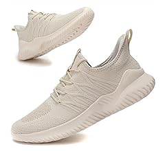 Mens Casual Running Shoes Light Comfort Casual Sport Mesh Sneakers Work Gym Slip on Tennis Walking Cross Trainer