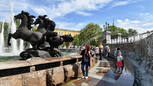 Тёплая погода в Москве 