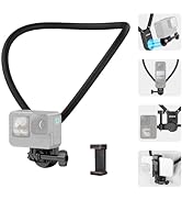 NEEWER Magnetic Neck Mount Compatible with GoPro Hero 12 11 10 MAX DJI Action 4 Insta360 iPhone 1...