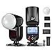 NEEWER Z1-S TTL Round Head Flash Speedlite for Sony with Magnetic Dome Diffuser, 76Ws 2.4G 1/8000s HSS Speedlight, 10 Levels LED Modeling Lamp, 2600mAh Battery, 480 Full Power Shots, 1.5s Recycling